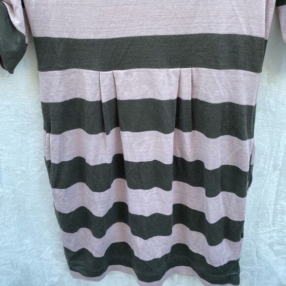 Zara Collection Striped Dress Cowl Neck - Picture 8 of 9